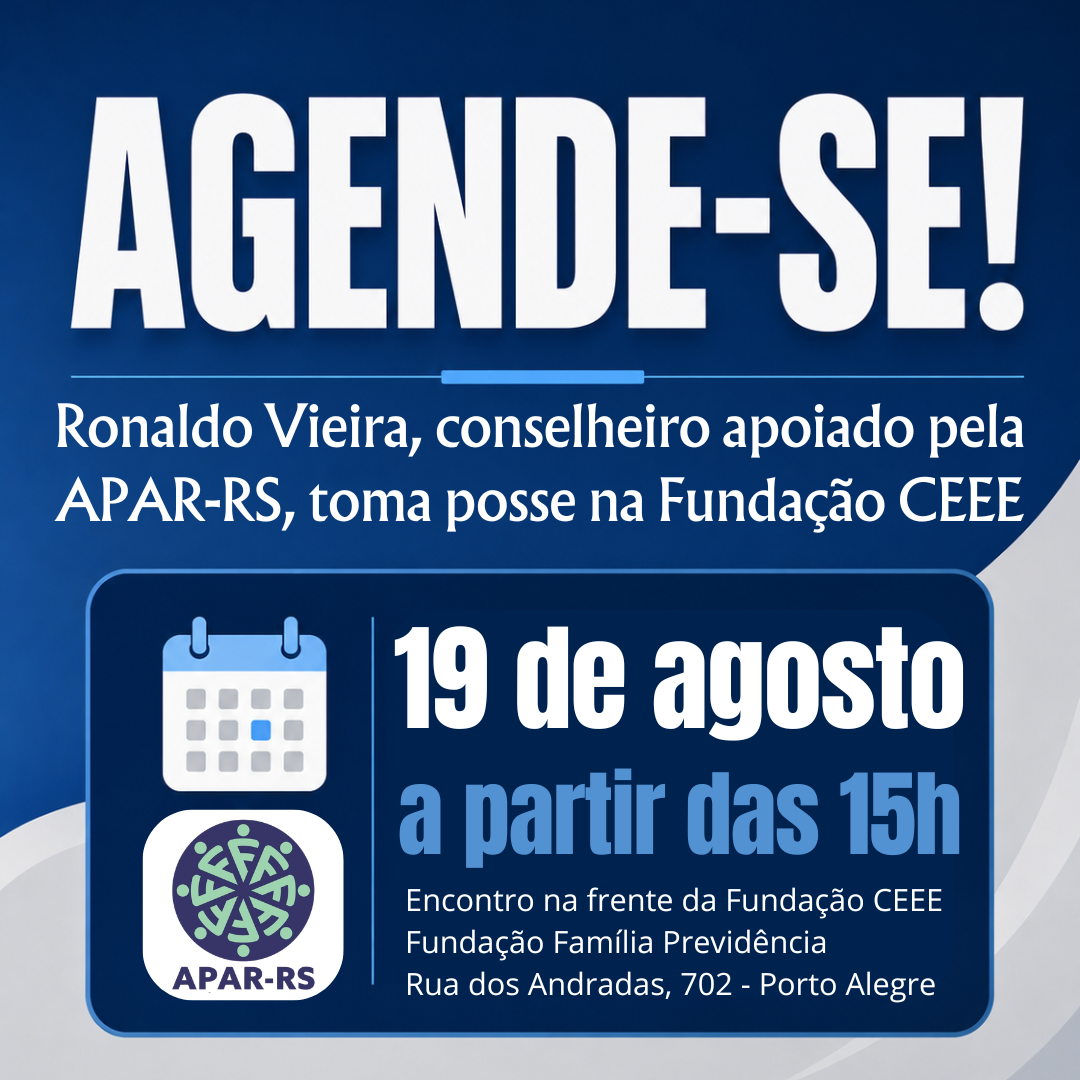 Agende-se: Posse do conselheiro fiscal eleito Ronaldo Vieira nesta quarta, 19/8, às 15h